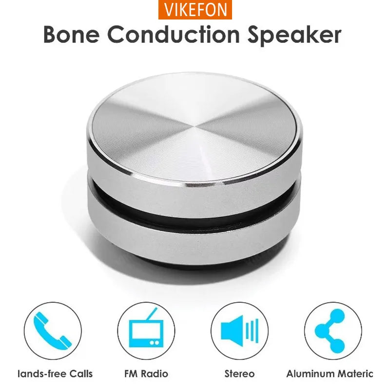 VIKEFON Hummingbird Speaker| Conduction Built-in Sound Stereo Portable Speaker |Mini Bone Box Mic