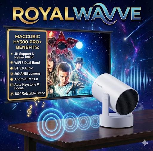 Magcubic HY300 Pro + 8K Wifi6 Projector