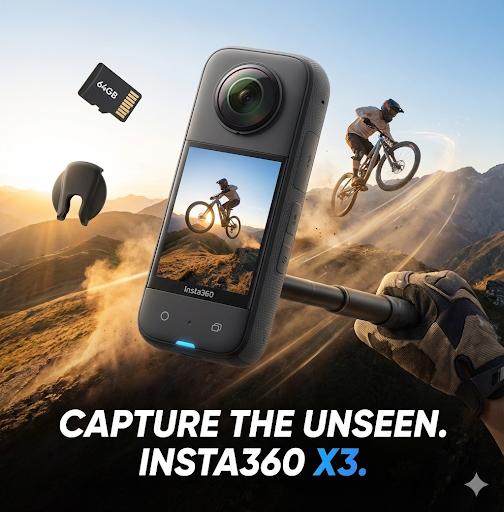 Insta360 X3 Action Waterproof Camera