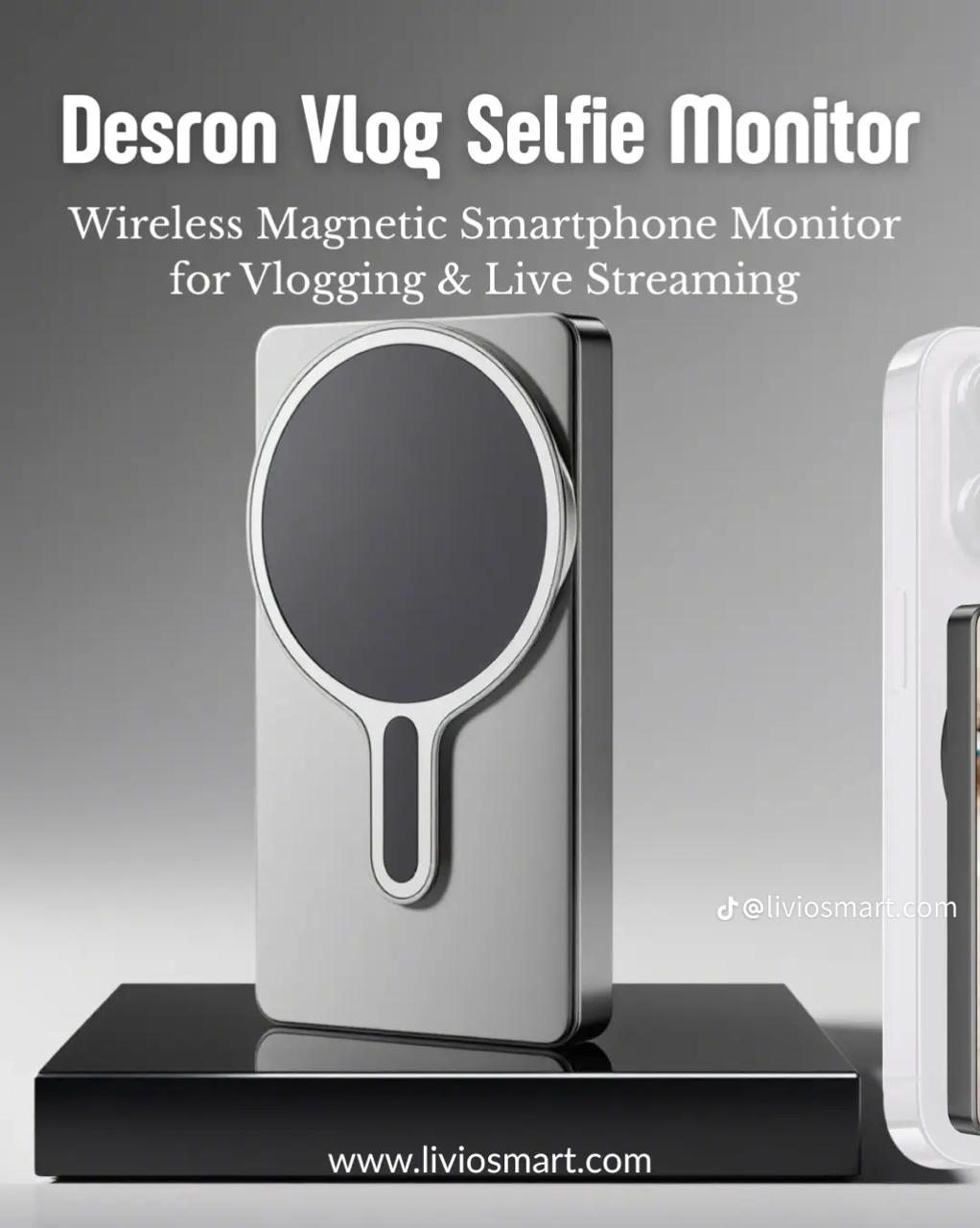 Magnetic Magsafe Leaplight Phone Monitor for Selfie Vlog, Video, Live