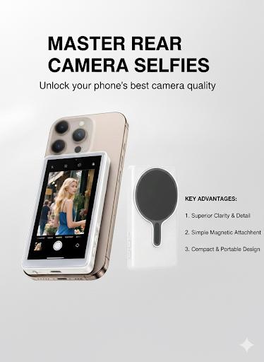 Magnetic Magsafe Leaplight Phone Monitor for Selfie Vlog, Video, Live