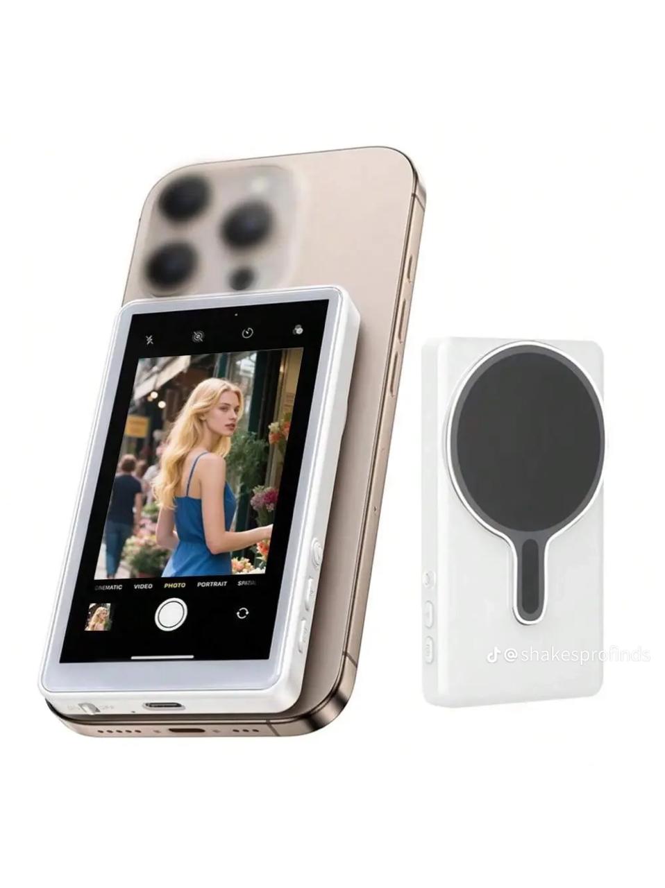 Magnetic Magsafe Leaplight Phone Monitor for Selfie Vlog, Video, Live