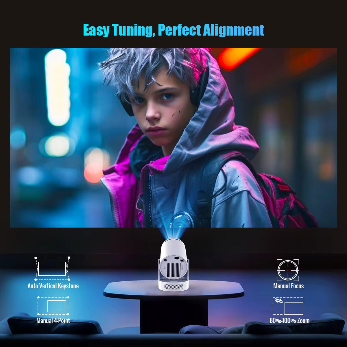 Magcubic HY300 Pro + 8K Wifi6 Projector